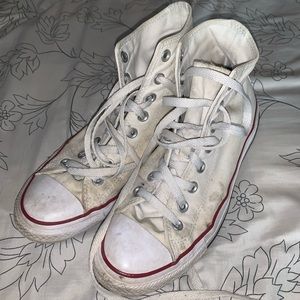 High top white converse